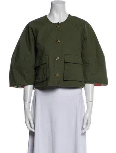 Pre-owned Clare V Jacket In Green
