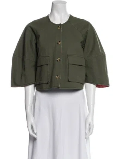 Pre-owned Clare V Jacket In Green