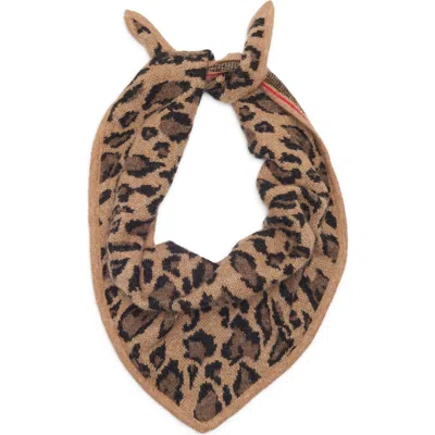 Clare V . Jaguar Triangle Scarf In Camel