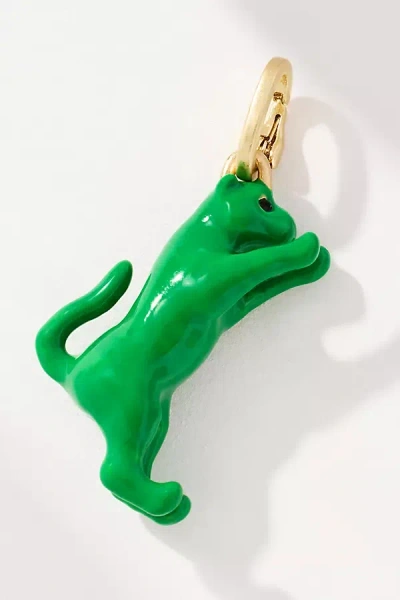 Clare V Jumping Tiger Charm In Green
