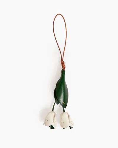 Clare V La Fleur Fob Bag Charm In Green