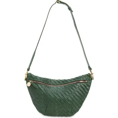 Clare V . Large Woven Leather Belt Bag
