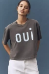 Clare V Le Carré Tee In Gray