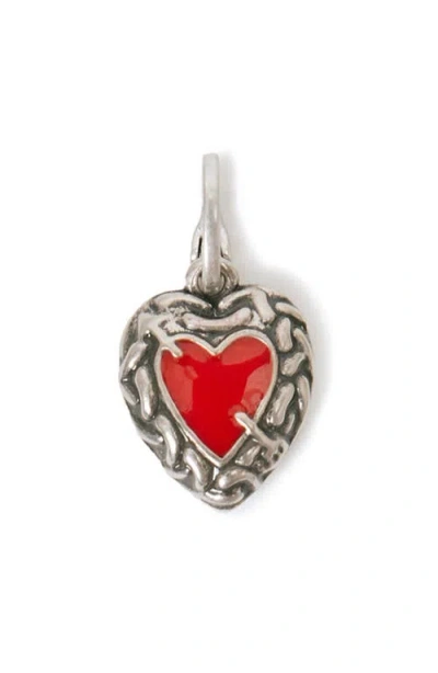 Clare V . Le Coeur Charm In Silver
