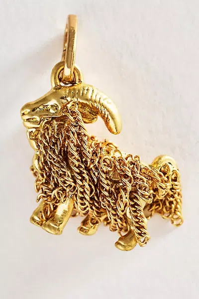 Clare V Le Goat Charm In Gold