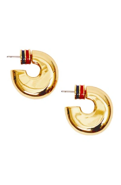 Clare V . Le Hoop Earrings In Gold