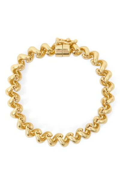 Clare V . Le Tele Link Bracelet In Vintage Gold