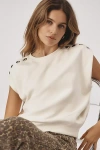 Clare V Le Vest Top In Beige