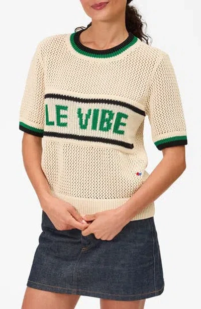 Clare V . Le Vibe Cotton Knit T-shirt In Multi