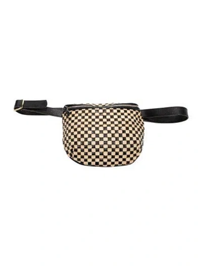 Pre-owned Clare V Leather Belt Bag In Black