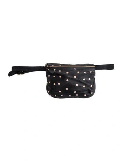 Pre-owned Clare V Leather Belt Bag In Black
