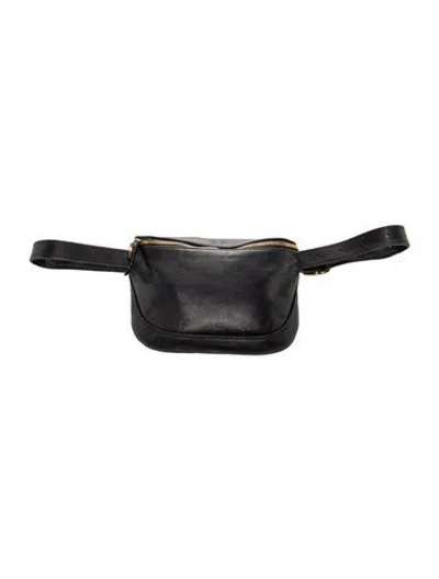 Pre-owned Clare V Leather Belt Bag In Black