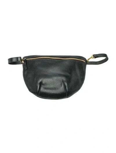 Pre-owned Clare V Leather Belt Bag In Black