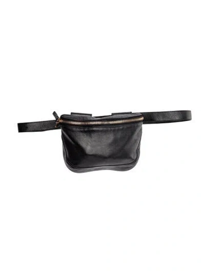 Pre-owned Clare V Leather Belt Bag In Black