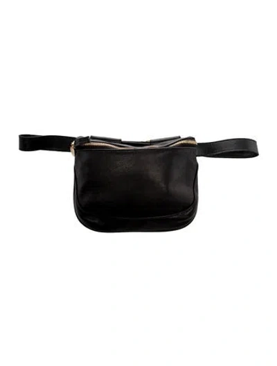 Pre-owned Clare V Leather Belt Bag In Black