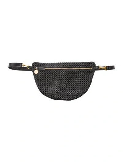 Pre-owned Clare V Leather Belt Bag In Black