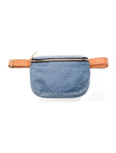 Pre-owned Clare V Leather Belt Bag In Blue