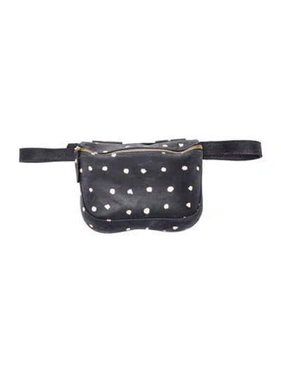 Pre-owned Clare V Leather Belt Bag In Blue