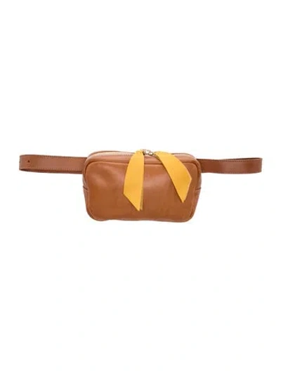 Pre-owned Clare V Leather Belt Bag In Brown