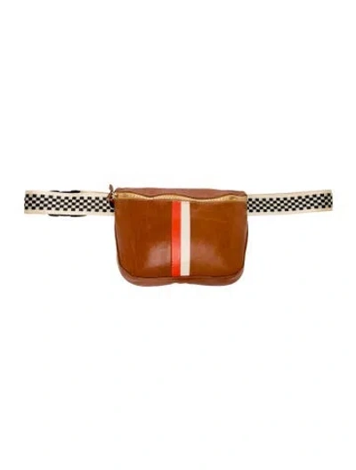 Pre-owned Clare V Leather Belt Bag In Brown