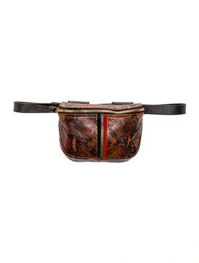 Pre-owned Clare V Leather Belt Bag In Brown