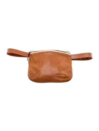 Pre-owned Clare V Leather Belt Bag In Brown