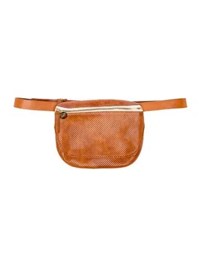 Pre-owned Clare V Leather Belt Bag In Brown