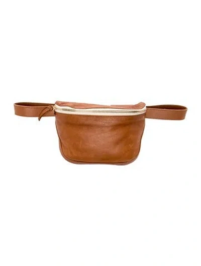 Pre-owned Clare V Leather Belt Bag In Brown