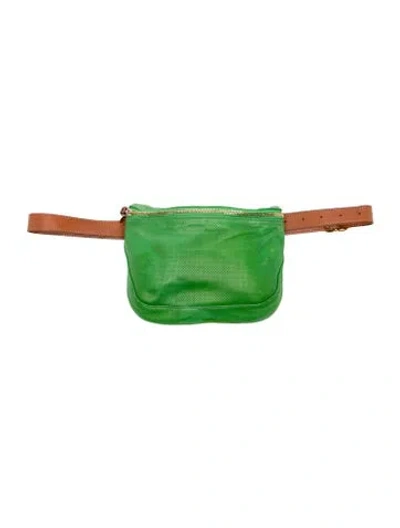 Pre-owned Clare V Leather Belt Bag In Green