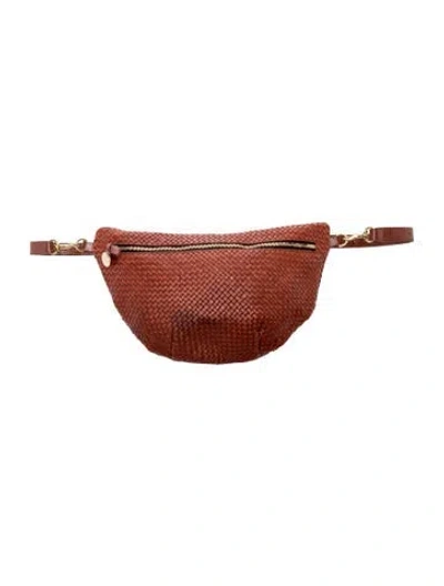 Pre-owned Clare V Leather Belt Bag Medium In Brown