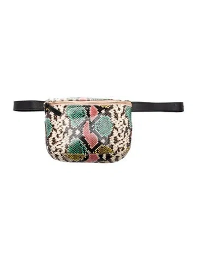 Pre-owned Clare V Leather Belt Bag In Neutral