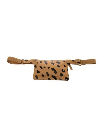 Pre-owned Clare V Leather Belt Bag In Neutral