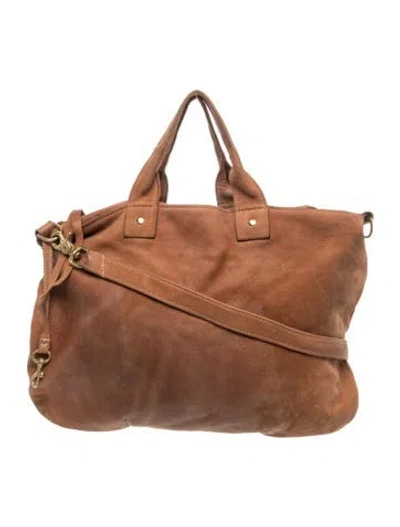 Pre-owned Clare V Leather Bucket Bag In Brown