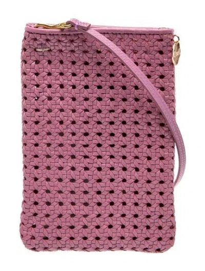 Pre-owned Clare V Leather Bucket Bag In Purple
