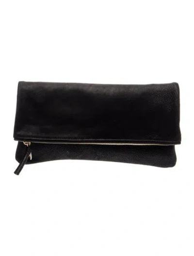 Pre-owned Clare V Leather Clutch In Black