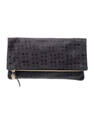 Pre-owned Clare V Leather Clutch In Blue