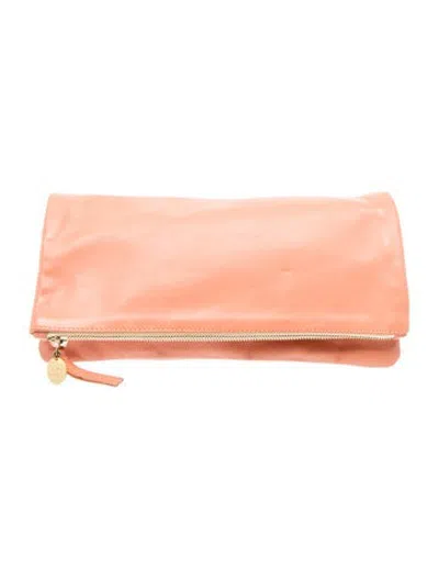 Pre-owned Clare V Leather Clutch In Brown