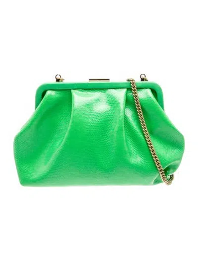 Pre-owned Clare V Leather Clutch In Green