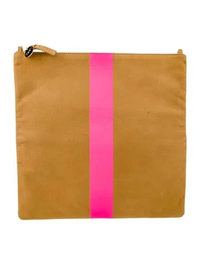 Pre-owned Clare V Leather Clutch In Multi