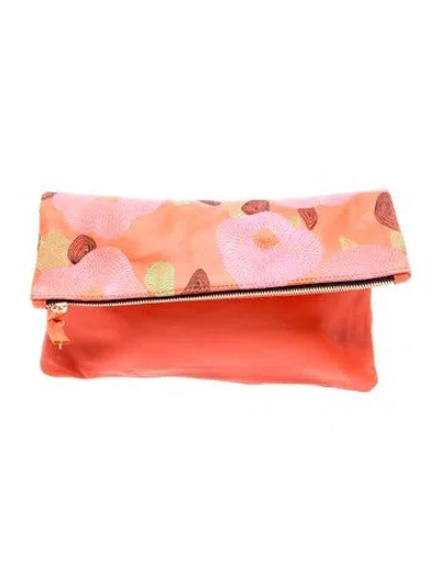 Pre-owned Clare V Leather Clutch In Multi