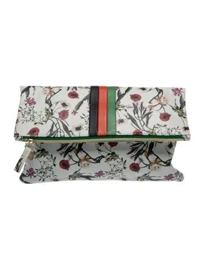 Pre-owned Clare V Leather Clutch In Multi