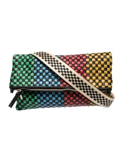 Pre-owned Clare V Leather Clutch In Red