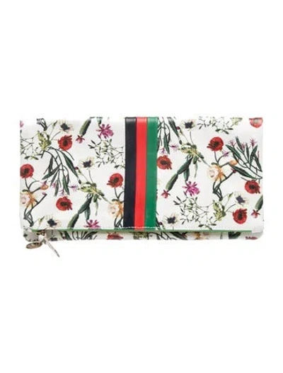 Pre-owned Clare V Leather Clutch In White