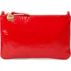 Clare V . Leather Clutch With Tabs In Pattern