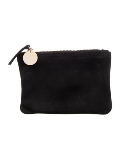 Pre-owned Clare V Leather Coin Pouch In Black