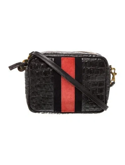 Pre-owned Clare V Leather Crossbody Bag In Black