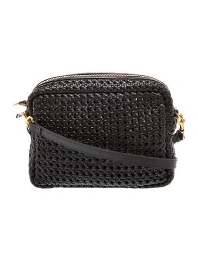 Pre-owned Clare V Leather Crossbody Bag In Black