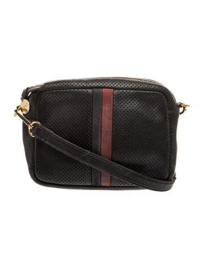 Pre-owned Clare V Leather Crossbody Bag In Black
