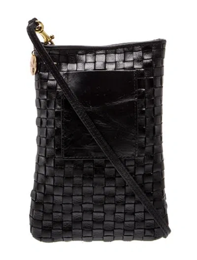 Pre-owned Clare V Leather Crossbody Bag In Black