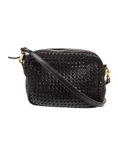 Pre-owned Clare V Leather Crossbody Bag In Black